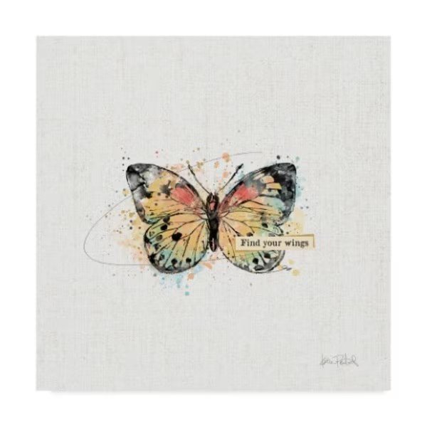 Katie Pertiet 'Thoughtful Butterflies Ii' Canvas Art, 24x24, Trademark Fine Art, Mfr#: WAP06510-C2424GG